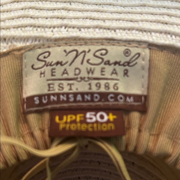 Sun ‘N’ Sand Headwear Chic Beige Sun Hat UPF 50+ Protection Adjustable - Picture 2 of 4